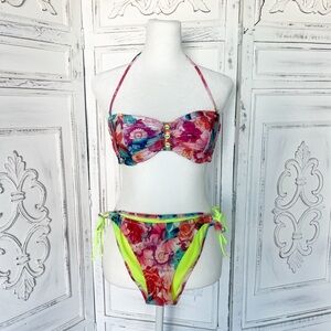 Raisins Multicolor Bikini with Neon Highlights